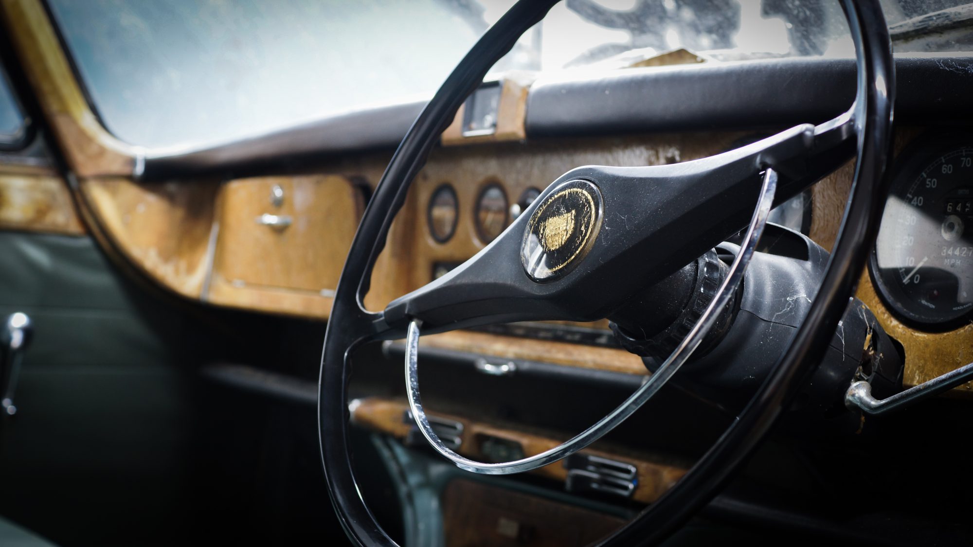 Jaguar, Jaguar 420G, 420G, The Krays, Ronnie and Reggie Kray, steering wheel