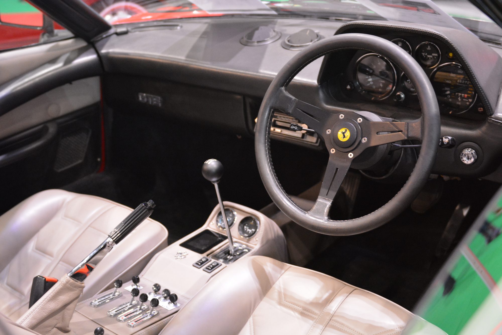 Car Show, Classic car show, London Motor Show, Ferrari, Ferrari interior