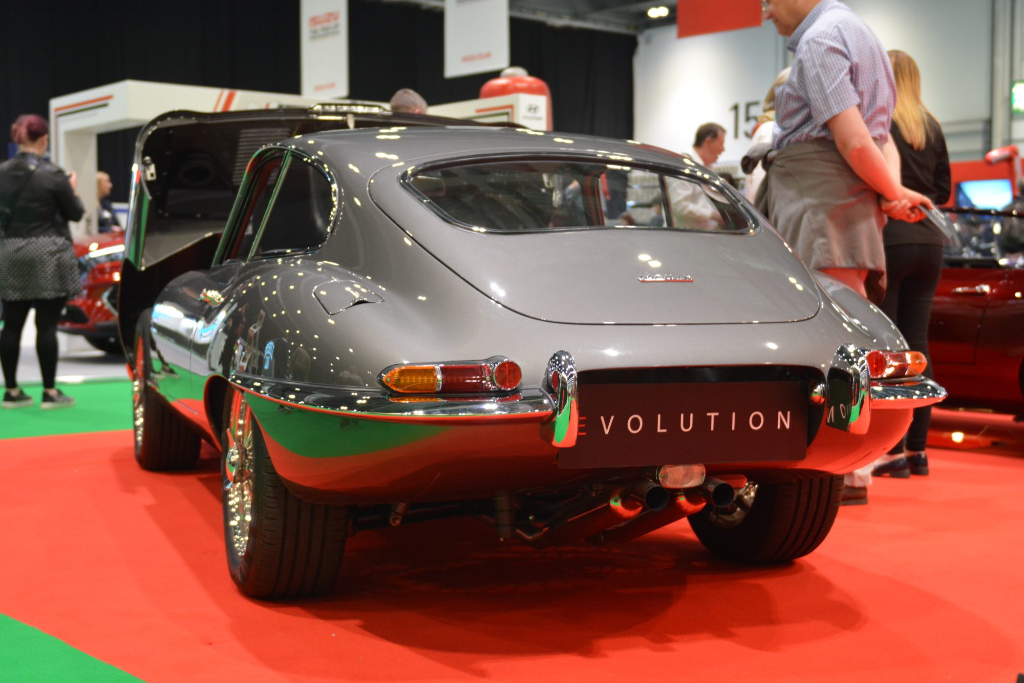 Car Show, Classic car show, London Motor Show, Jaguar E Type coupe